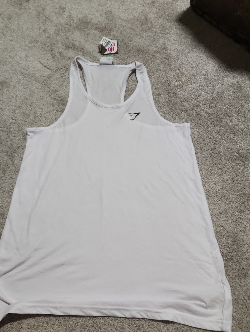 Gymshark White Racerback Training Tank